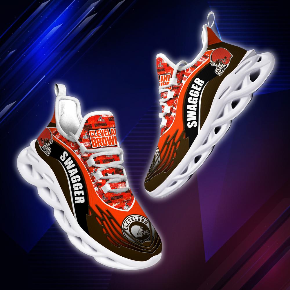 Cleveland Browns Max Soul Shoes Sneakers for Men And Women – NFL Football Fan Shoes, Team Sneakers - Image 3