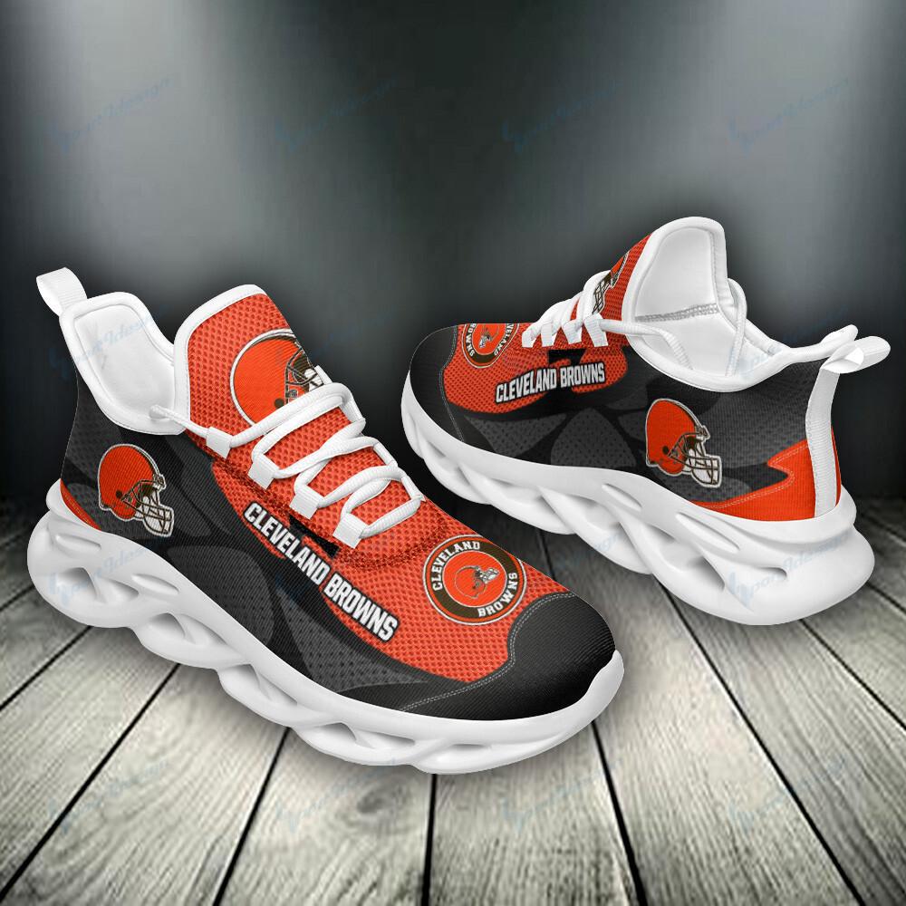 Cleveland Browns Max Soul Shoes Sneakers for Men And Women – NFL Football Fan Shoes, Team Sneakers - Image 3