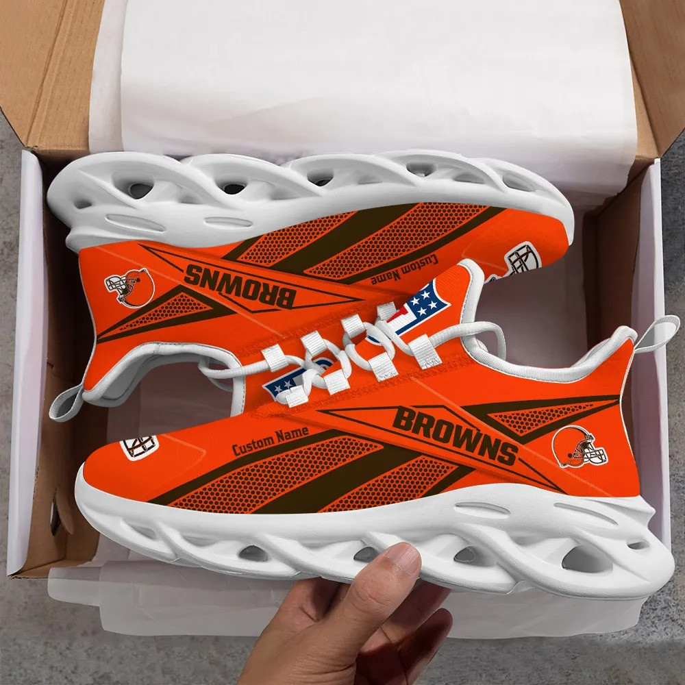 Cleveland Browns Max Soul Shoes Sneakers for Men And Women – NFL Football Fan Shoes, Team Sneakers