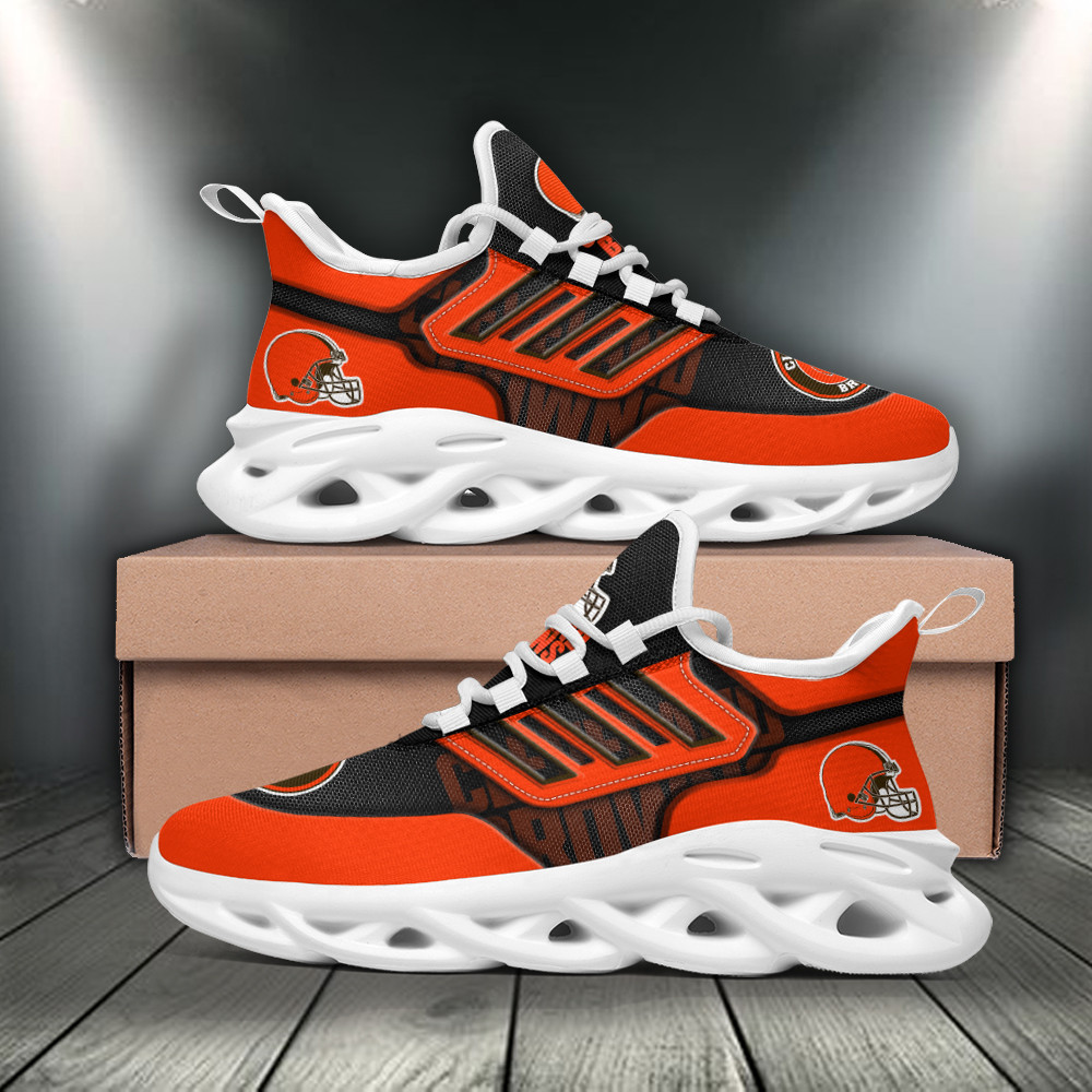 Cleveland Browns Max Soul Shoes Sneakers for Men And Women – NFL Football Fan Shoes, Team Sneakers