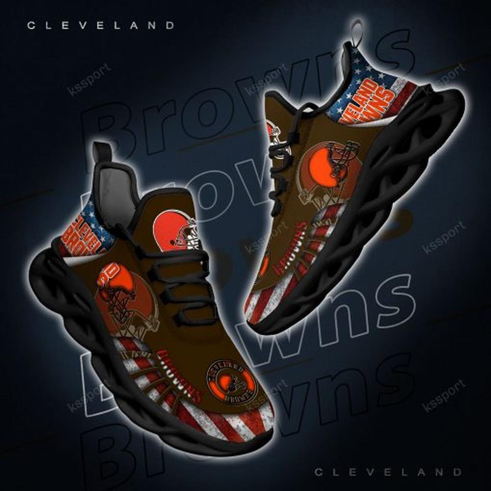 Cleveland Browns Max Soul Shoes Sneakers for Men And Women – NFL Football Fan Shoes, Team Sneakers - Image 5