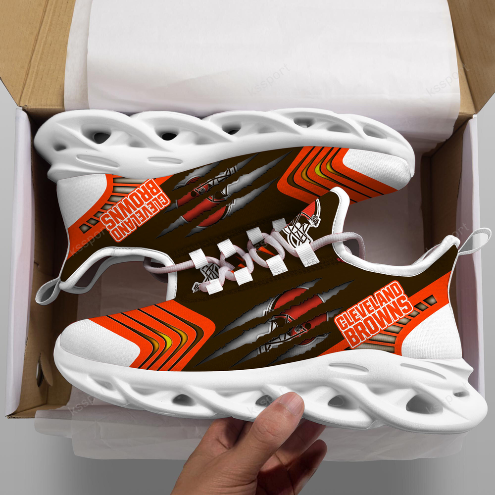 Cleveland Browns Max Soul Shoes Sneakers for Men And Women – NFL Football Fan Shoes, Team Sneakers