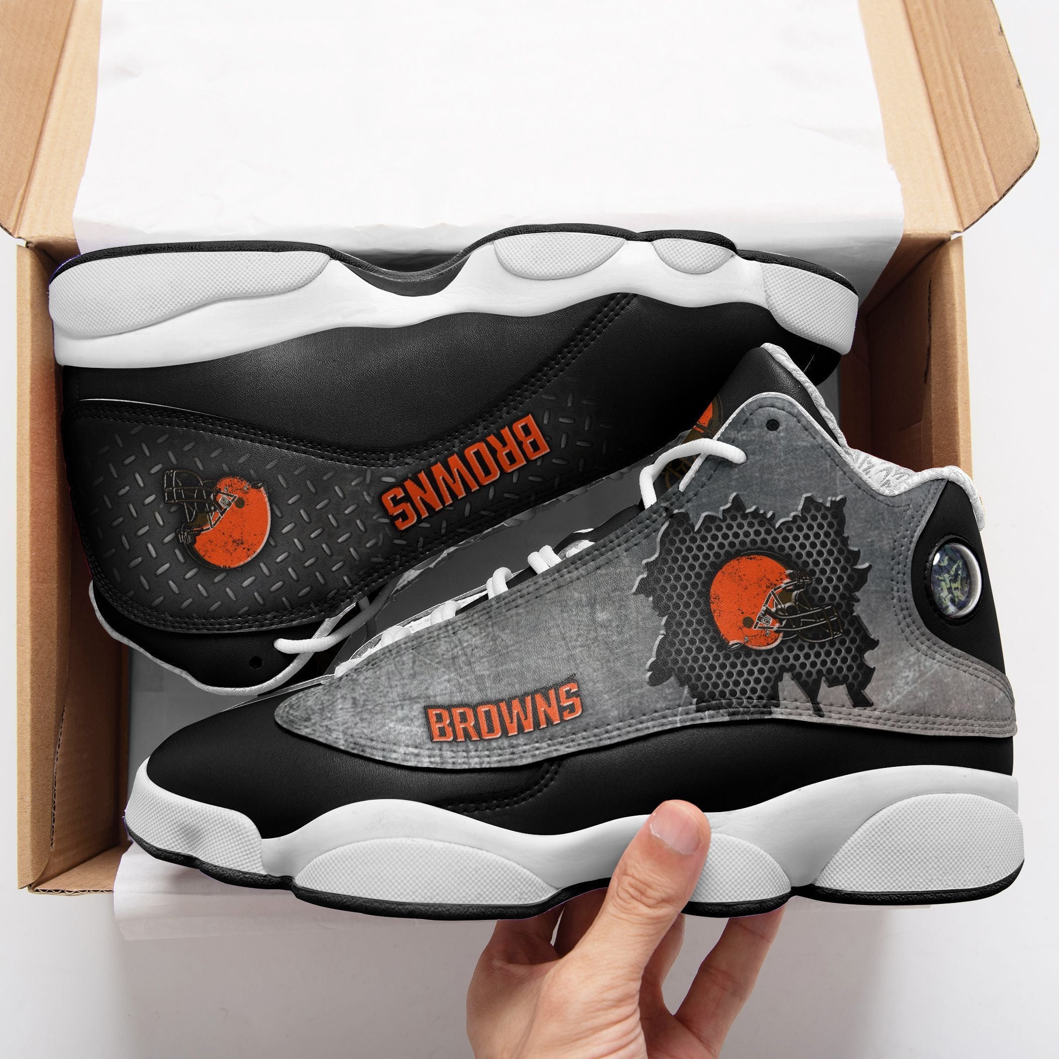 Cleveland Browns NFL JD13 Sneakers Shoes for Men & Women | Custom Fan Gift