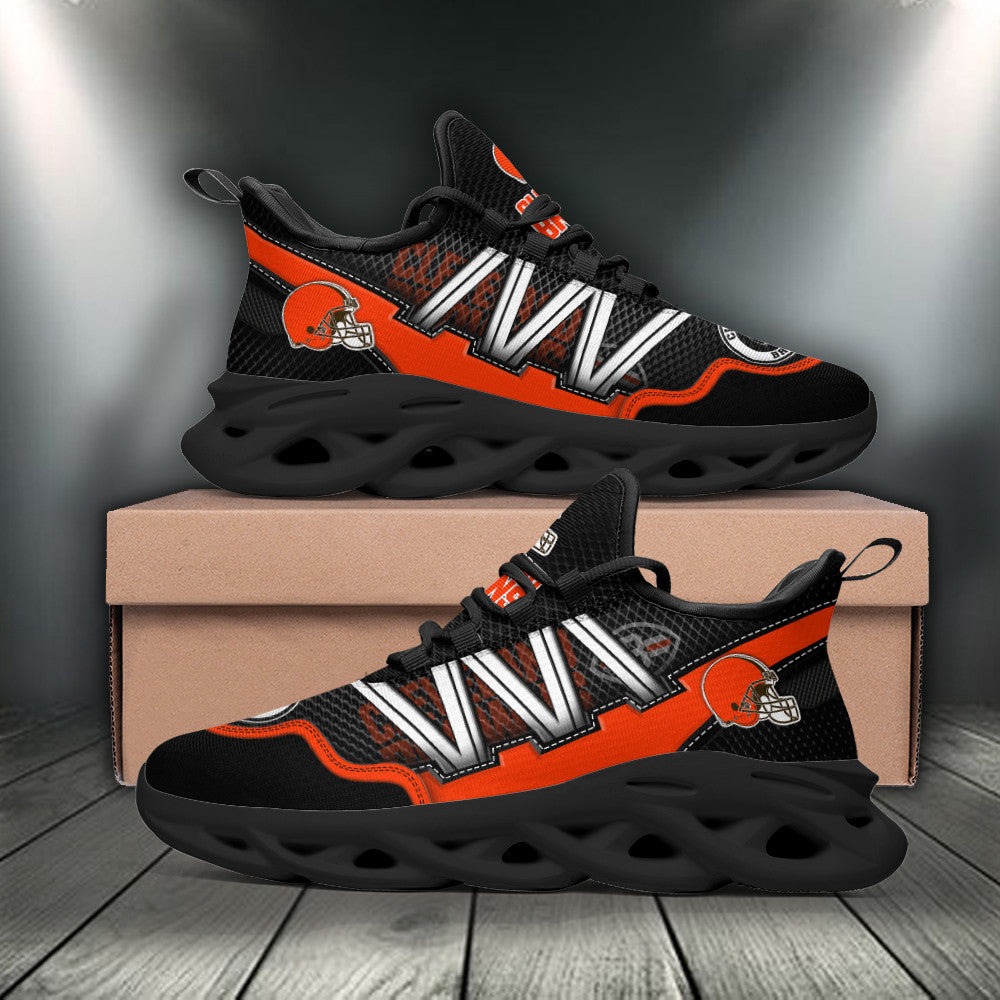 Cleveland Browns NFL Max Soul Shoes Sneakers for Men And Women – NFL Football Fan Shoes, Team Sneakers
