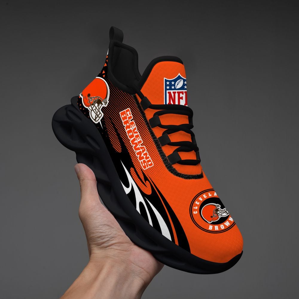 Cleveland Browns NFL Max Soul Shoes Sneakers for Men And Women – NFL Football Fan Shoes, Team Sneakers - Image 3