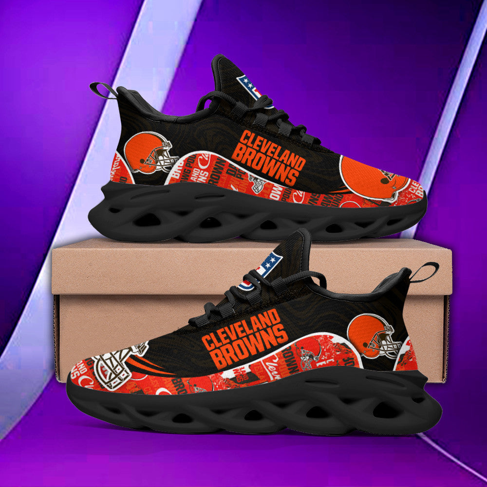 Cleveland Browns NFL Max Soul Shoes Sneakers for Men And Women – NFL Football Fan Shoes, Team Sneakers