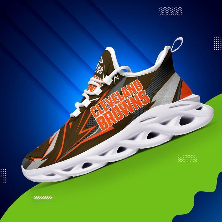 Cleveland Browns NFL Max Soul Shoes Sneakers for Men And Women – NFL Football Fan Shoes, Team Sneakers - Image 4