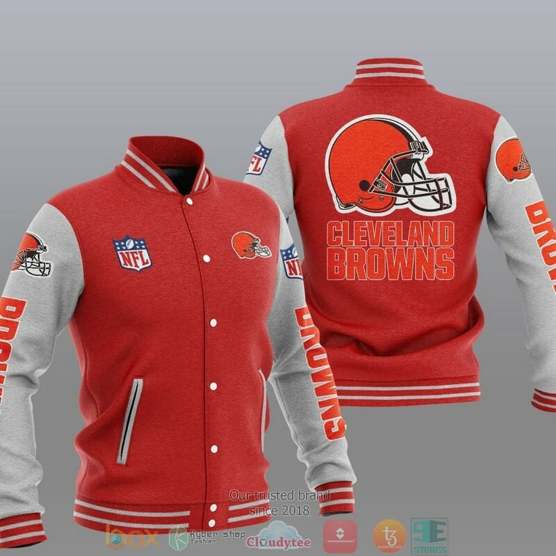 Cleveland Browns Varsity Baseball Jacket for Men & Women | NFL Team Fan Gift