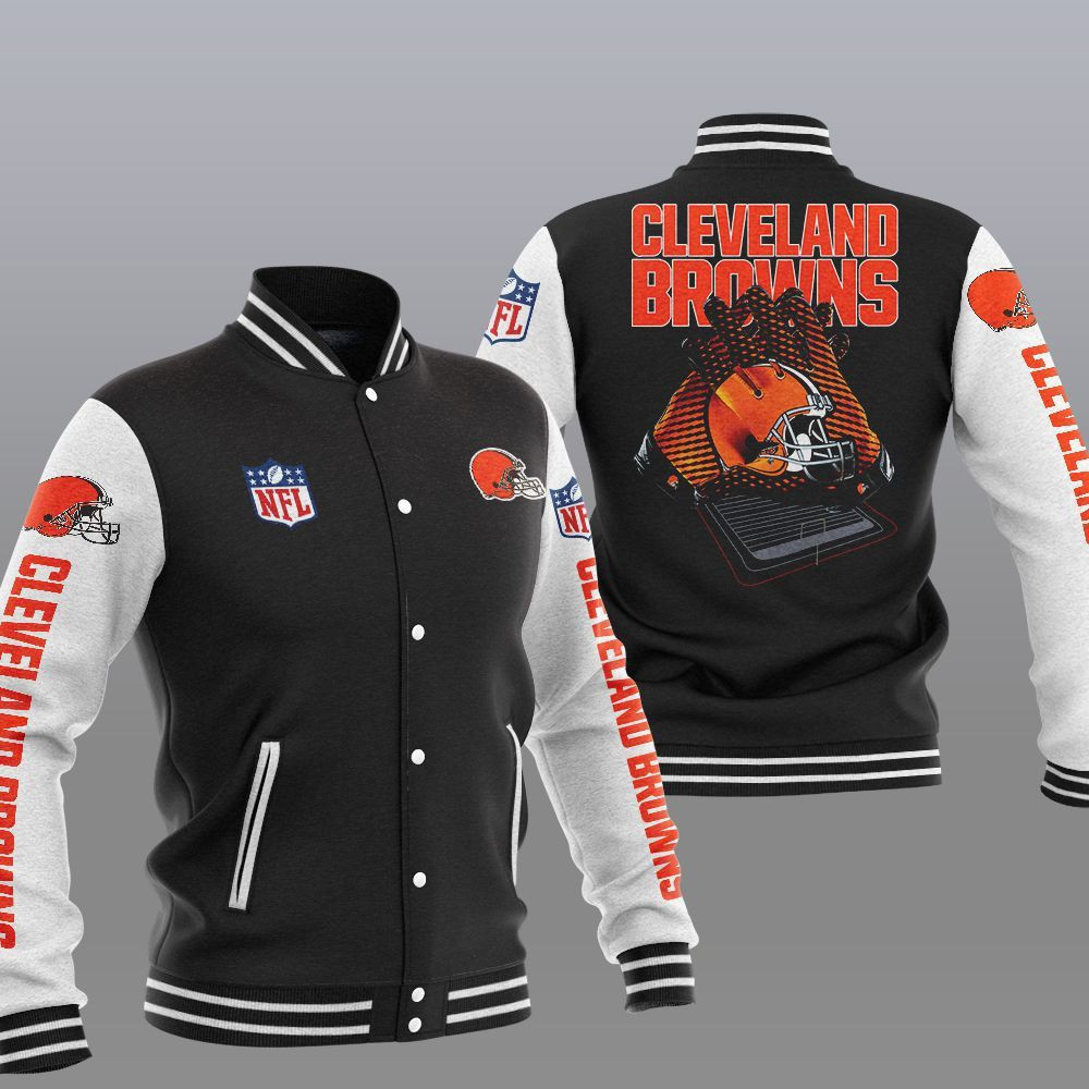 Cleveland Browns Varsity Baseball Jacket for Men & Women | NFL Team Fan Gift