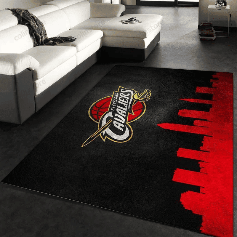 Cleveland Cavaliers 1 3D Rectangle Area Rug – Full Print Carpet For Living Room & Bedroom Home Decor