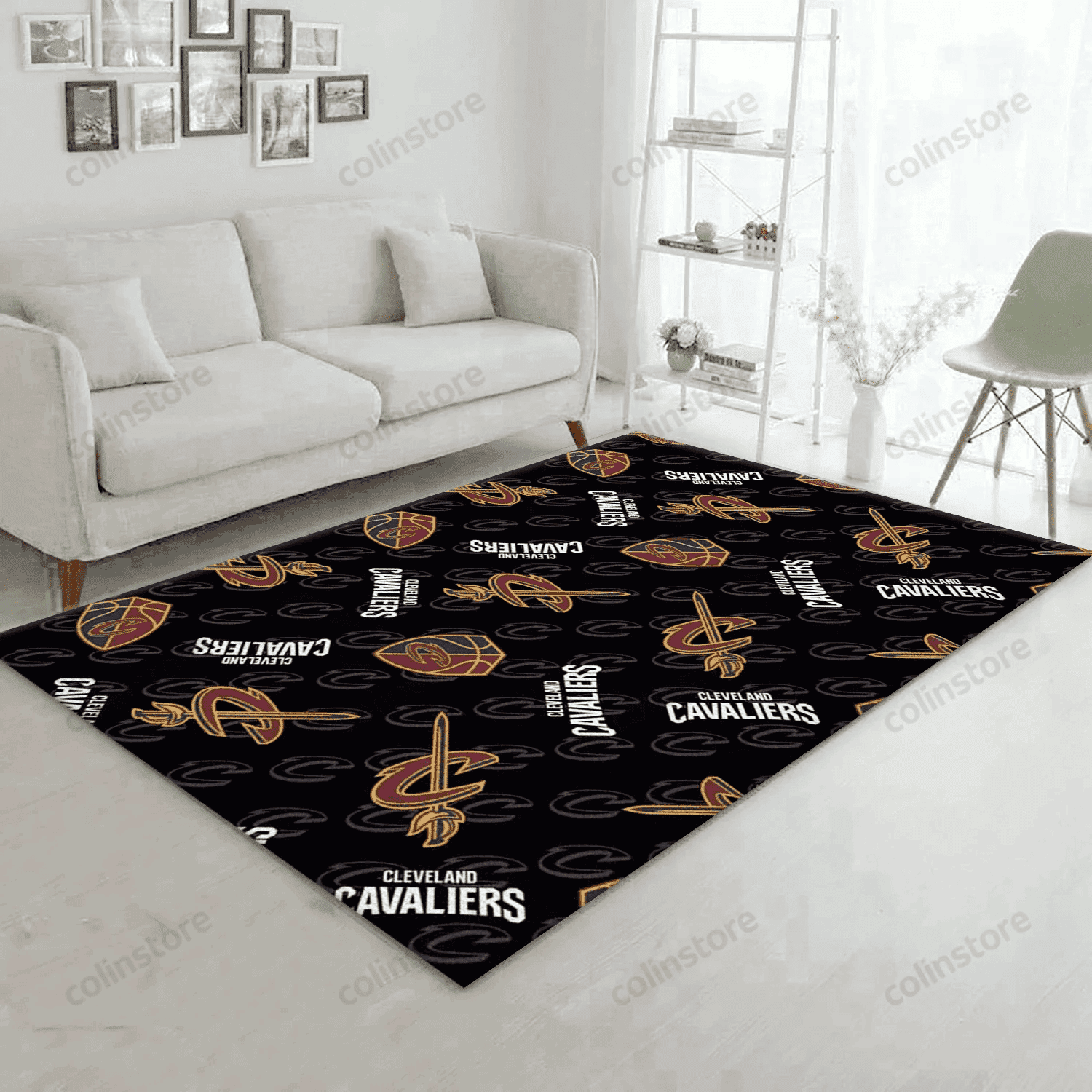 Cleveland Cavaliers 14 Reangle Rectangle Area Rug – Full Print Carpet For Living Room & Bedroom Home Decor