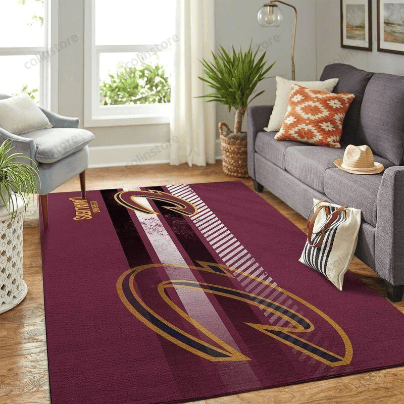 Cleveland Cavaliers 3D Rectangle Area Rug – Full Print Carpet For Living Room & Bedroom Home Decor