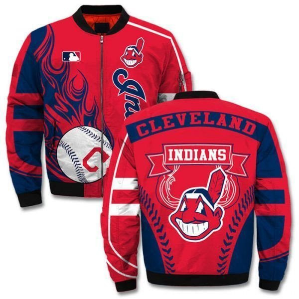 Cleveland Indians Special Edition Bomber Jacket | MLB Team Jacket for Men & Women | Baseball Fan Gift