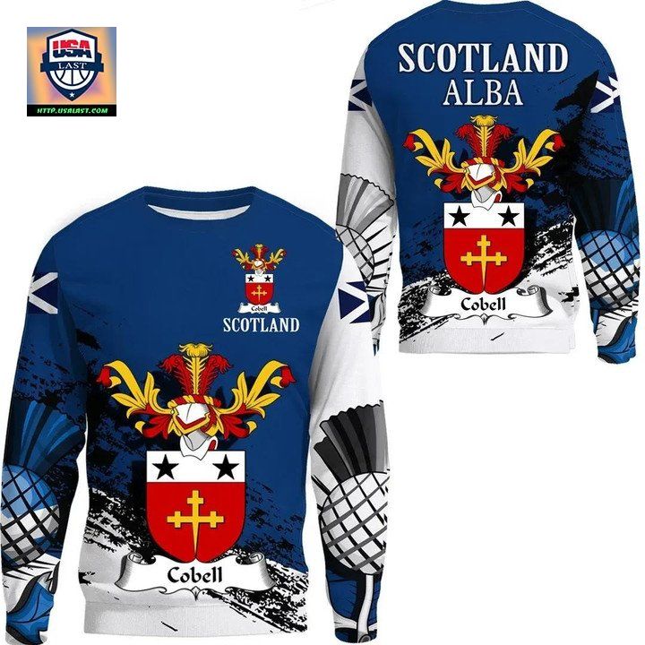 Cobell Scottish Family Crest Scotland Special Sweater 