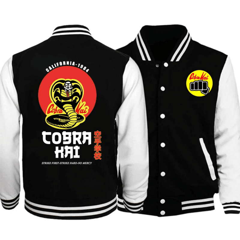 Cobra Kai Fashion Baseball Jacket for Men & Women | TV Series Fan Gift