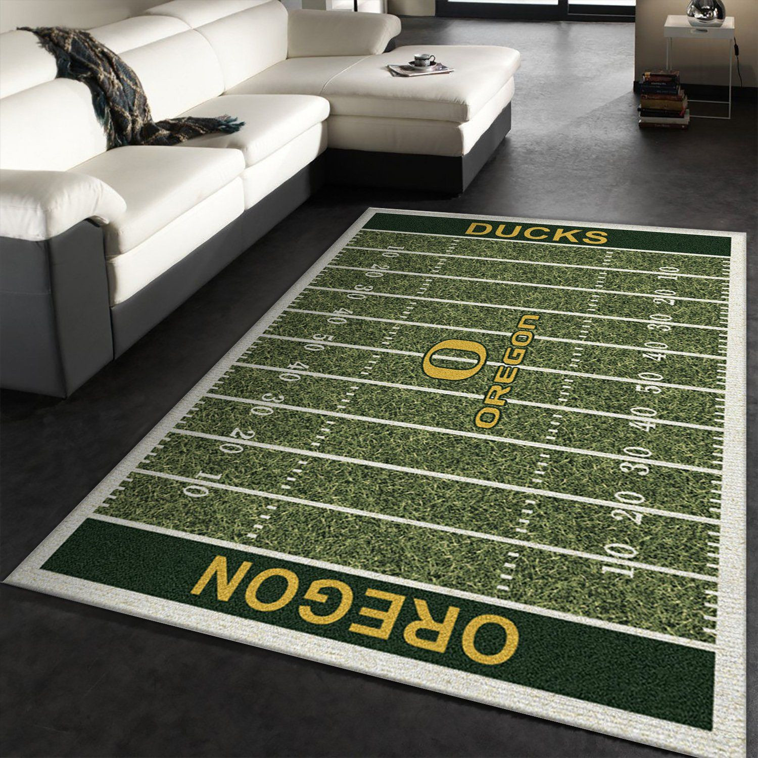 College Oregon Team Logo Rectangle Area Rug – Full Print Carpet For Living Room & Bedroom Home Decor
