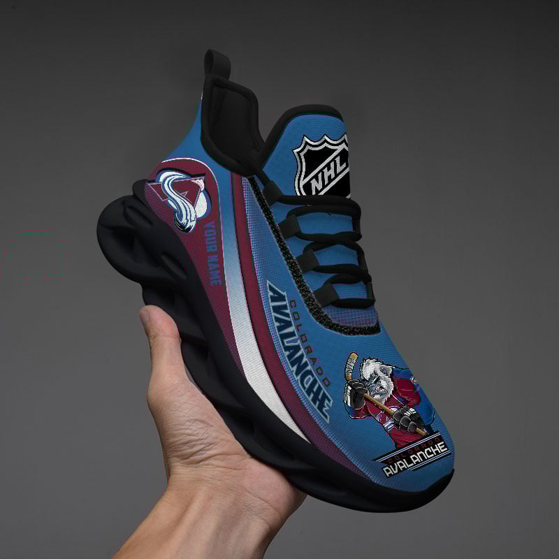 Colorado Avalanche Max Soul Shoes Sneakers for Men And Women – NHL Hockey Fan Shoes, Team Sneakers - Image 4