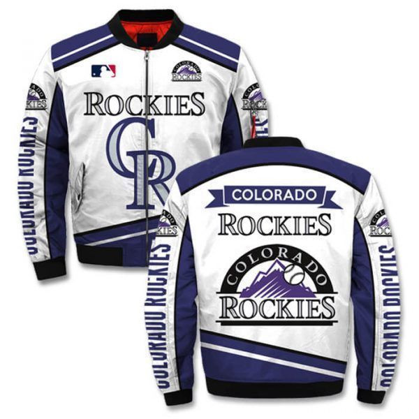 Colorado Rockies Bomber Jacket | MLB Team Jacket for Men & Women | Baseball Fan Gift
