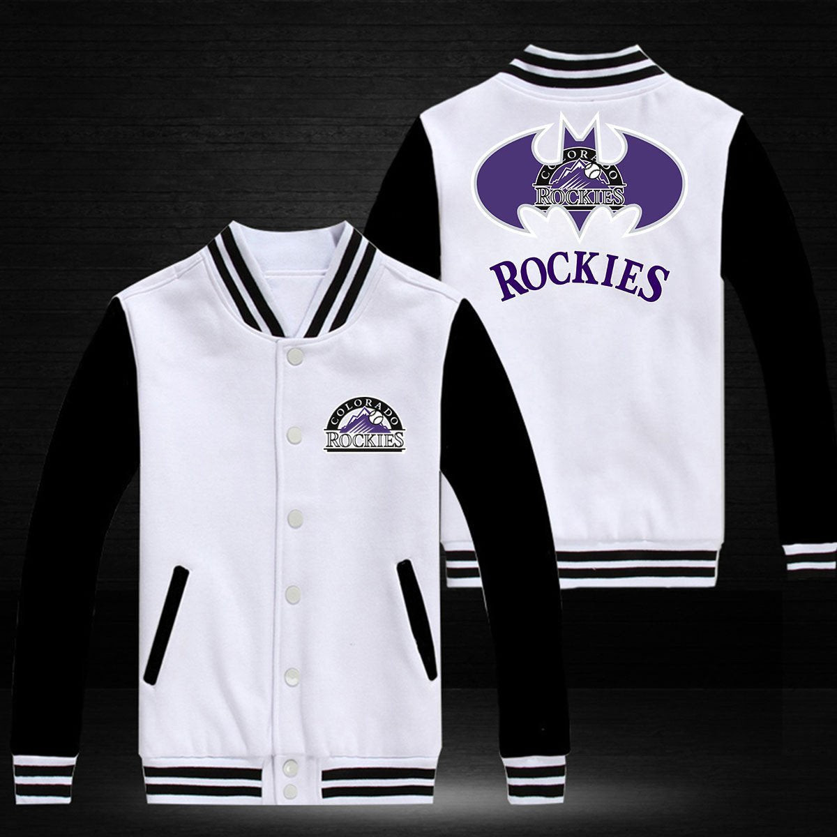 Colorado Rockies Varsity Baseball Jacket for Men & Women | MLB Team Fan Gift