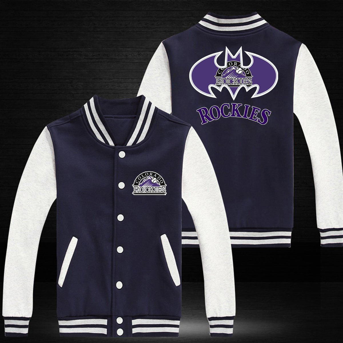 Colorado Rockies Varsity Baseball Jacket for Men & Women | MLB Team Fan Gift