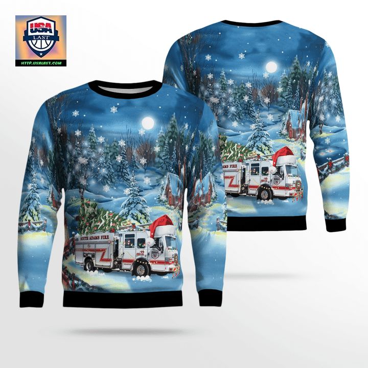 Colorado South Adams County Fire Department Christmas Sweater 3D