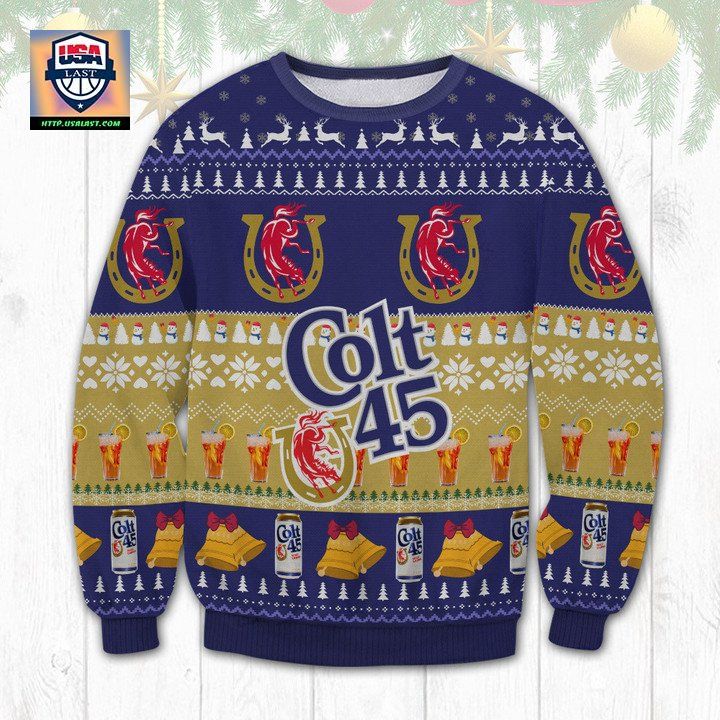 Colt 45 Beer Ugly Christmas Sweater