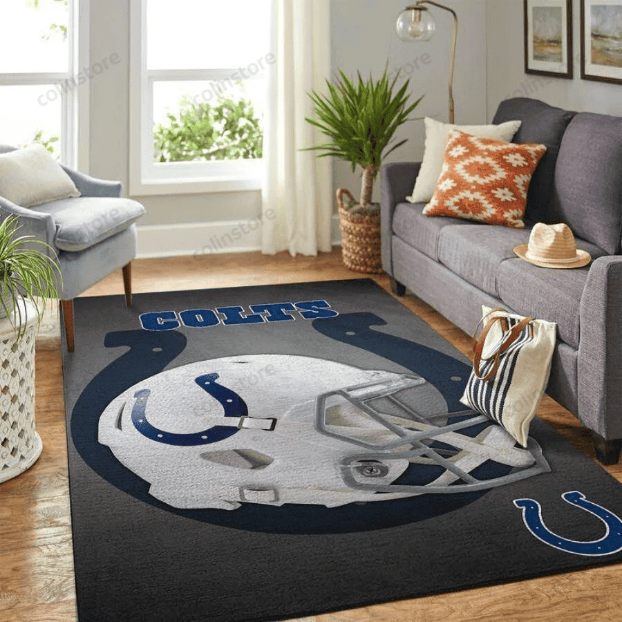 Colts 3D Rectangle Area Rug – Full Print Carpet For Living Room & Bedroom Home Decor