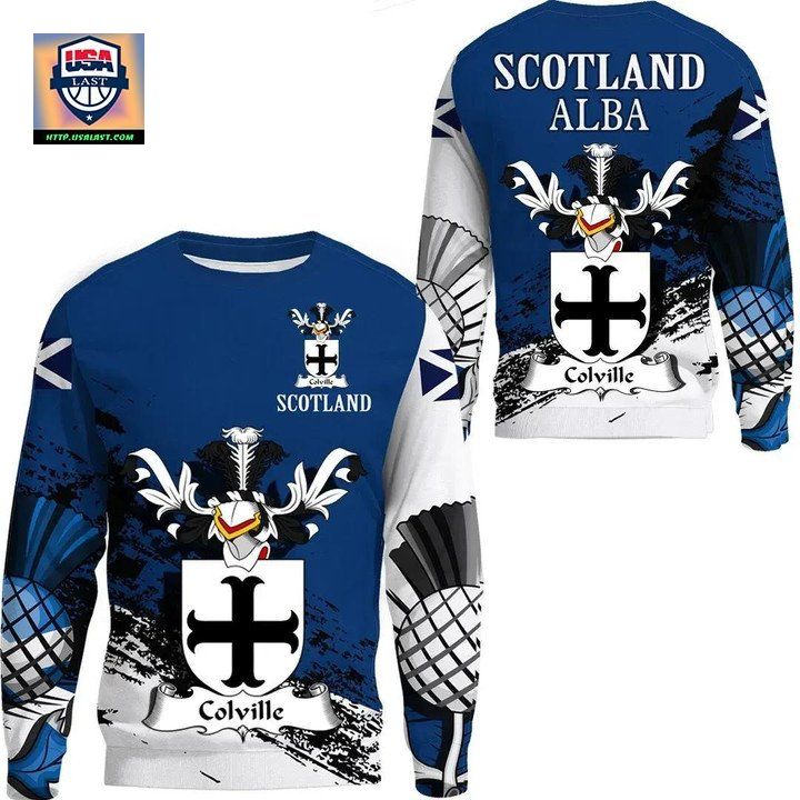 Colville Scottish Family Crest Scotland Special Sweater 
