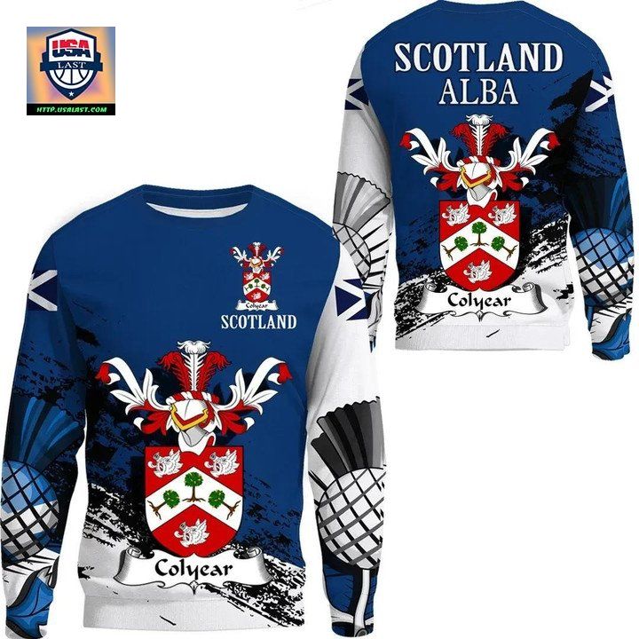 Colyear Scottish Family Crest Scotland Special Sweater 