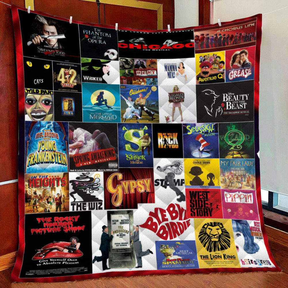 Confessions Of A Theatre Lover Broadways Fleece Blanket Quilt Blanket