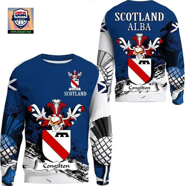 Congilton Scottish Family Crest Scotland Special Sweater 
