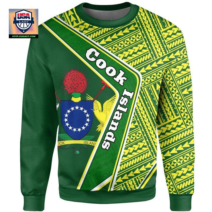 Cook Islands Sweater Polynesian Coat Of Arms A224