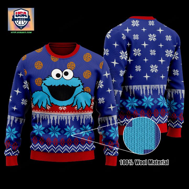 Cookie Monster Christmas Sweater