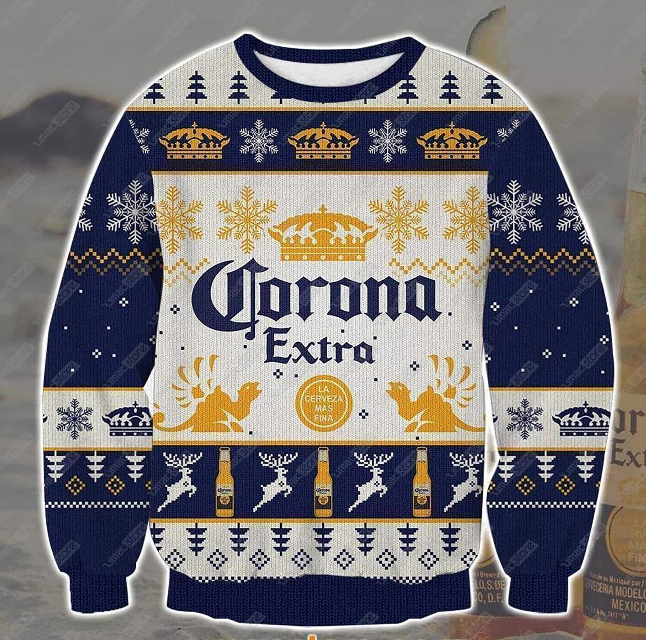 Corona Extra Print Ugly Christmas Sweater