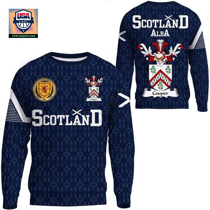Couper Or Coupar Family Crest Sweater Scottish Home 1991 Style 