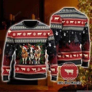 Cow Ugly Christmas Sweater, Perfect Holiday Gift