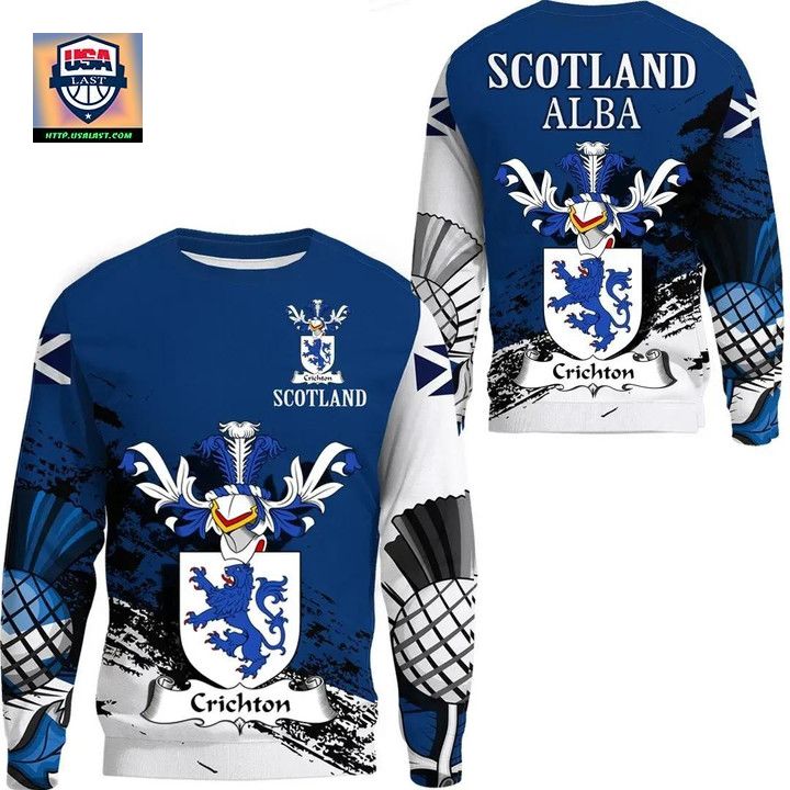 Crichton Or Creighton Scottish Family Crest Scotland Special Sweater 