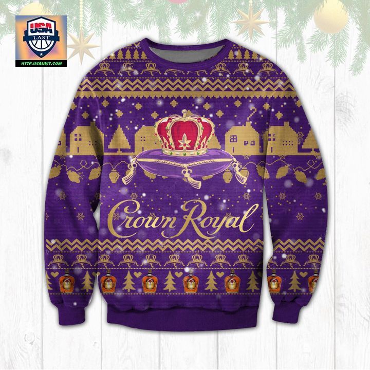 Crown Royal Canadian Whisky Ugly Christmas Sweater