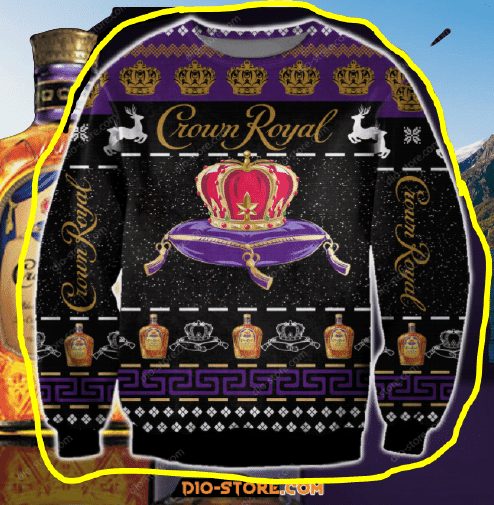 Crown Royal Ugly Christmas Sweater, Perfect Holiday Gift