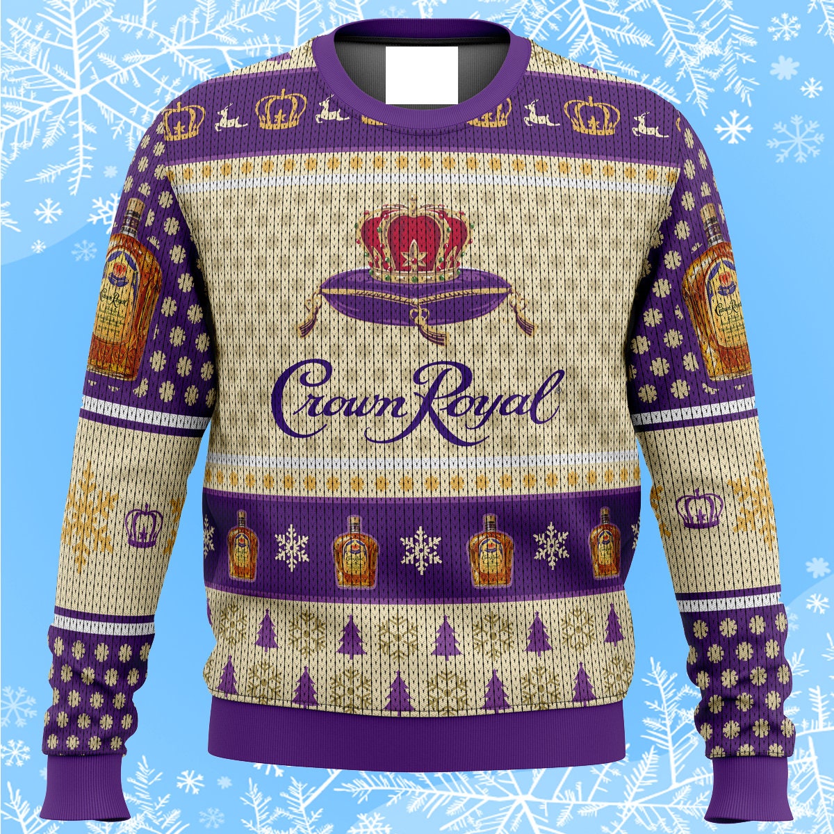 Crown Royal Whiskey Ugly Christmas Sweater