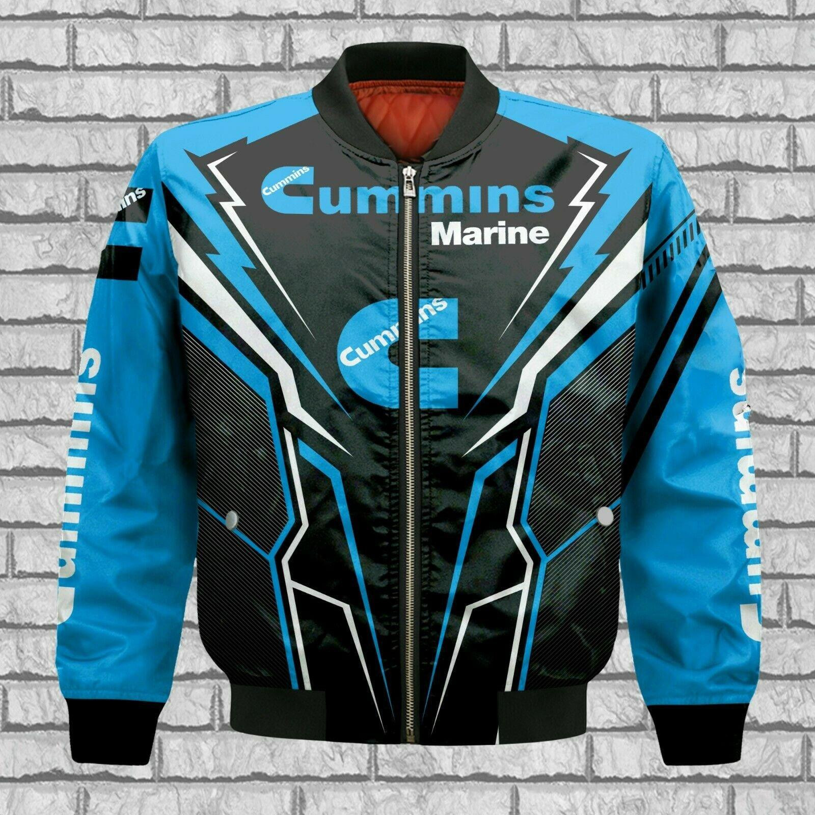 Cummins Marine Engines Bomber Jacket | Streetwear Jacket for Men & Women | Fan Gift