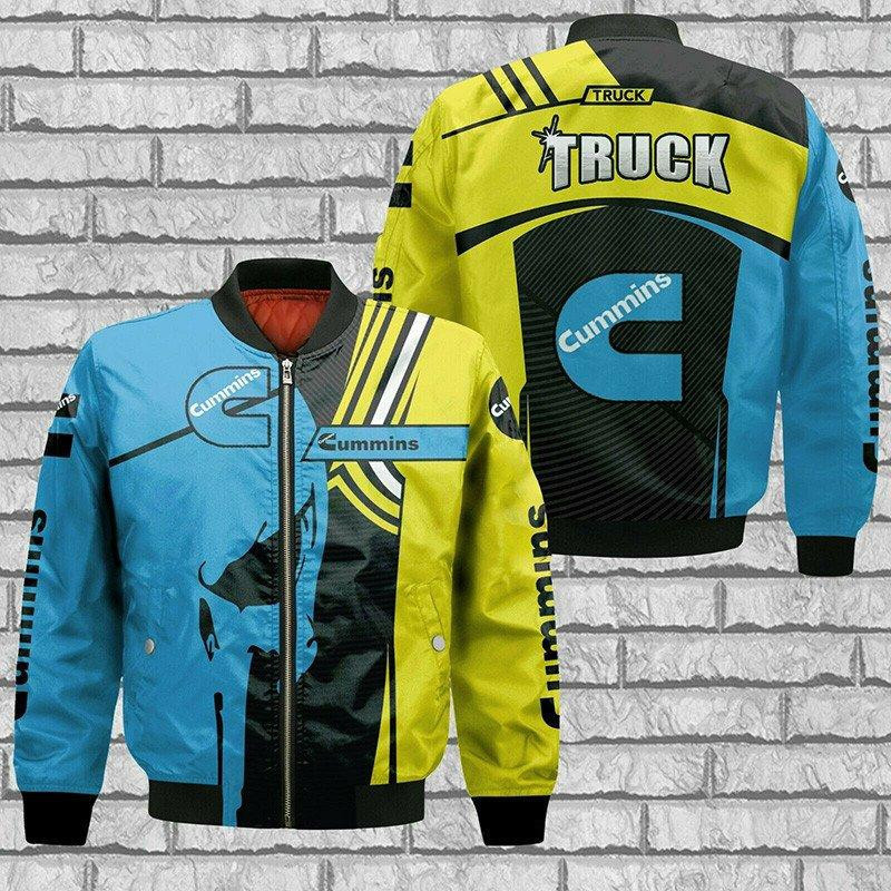 Cummins Truck Engines Skull Bomber Jacket | Streetwear Jacket for Men & Women | Fan Gift