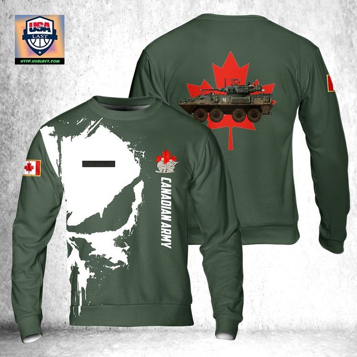 Custom Name Canadian Army Coyote of the Royal Canadian Dragoons Sweater 3D