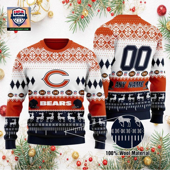 Custom Name Number Nfl Cincinnati Bengals Playing Field Ugly Christmas Sweater