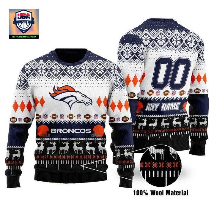 Custom Name Number Nfl Detroit Lions Playing Field Ugly Christmas Sweater