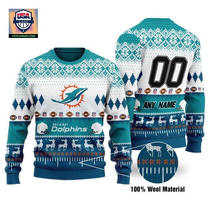 Custom Name Number Nfl Minnesota Vikings Playing Field Ugly Christmas Sweater