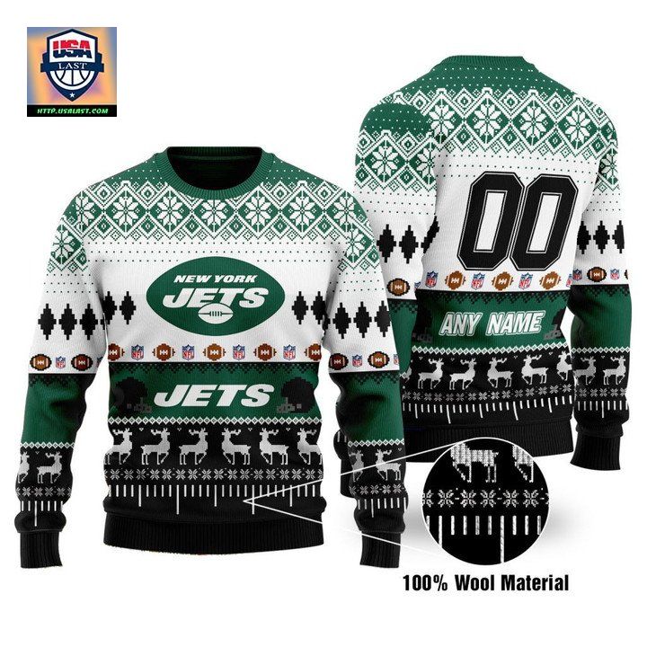 Custom Name Number Nfl Philadelphia Eagles Playing Field Ugly Christmas Sweater