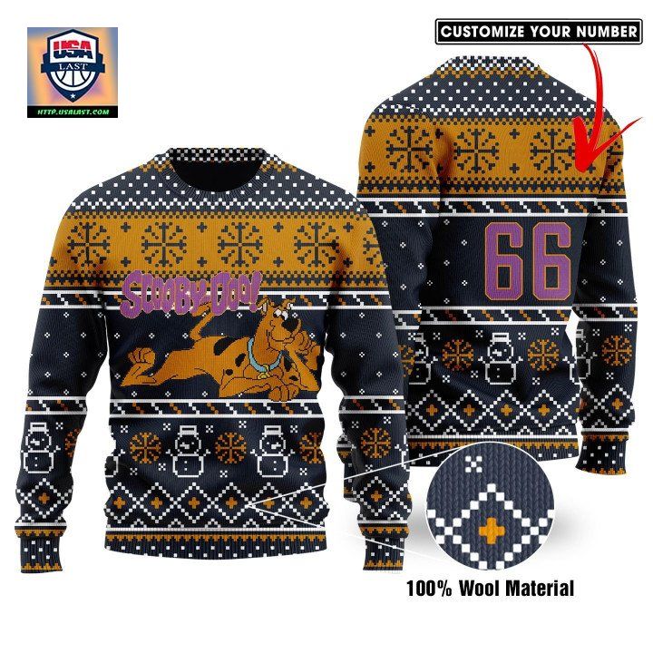 Custom Number Scooby Doo Ugly Knitted Sweater