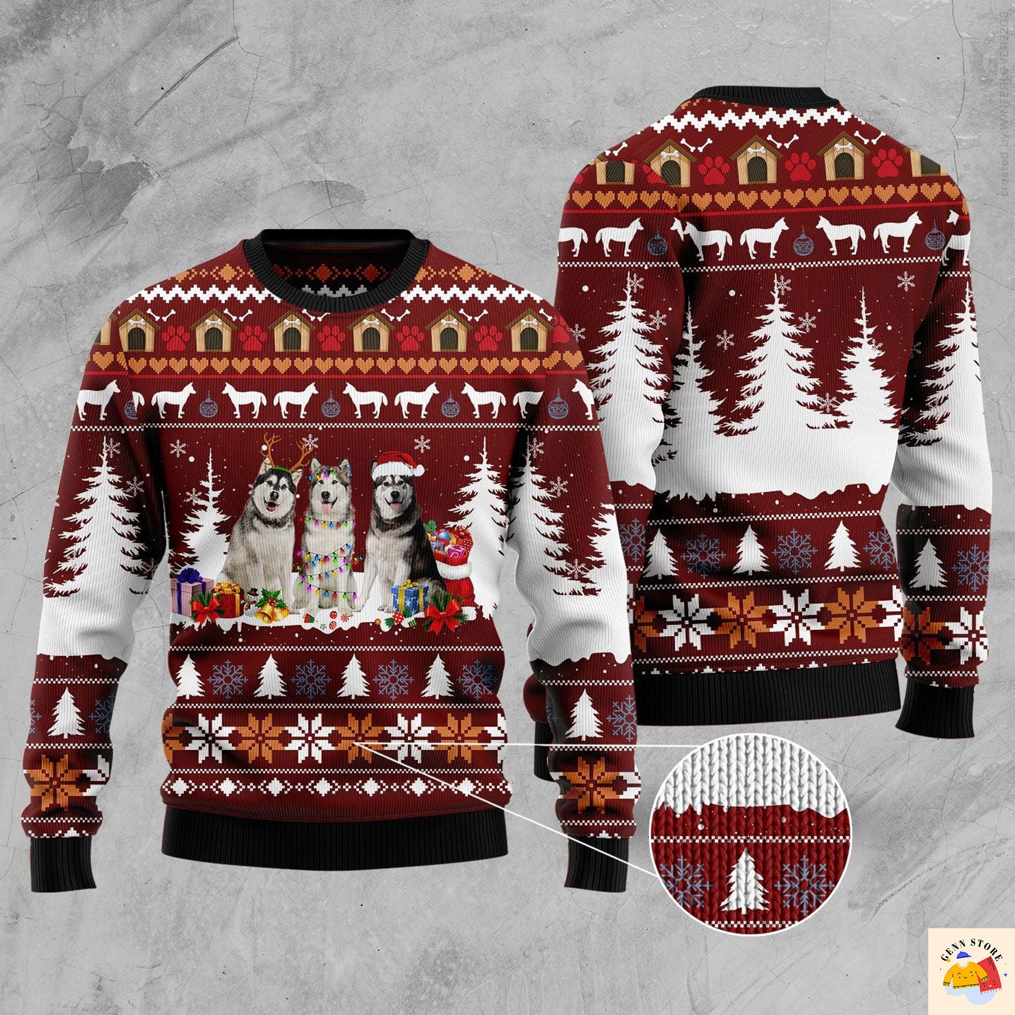 Cute Alaskan Ugly Christmas Sweater