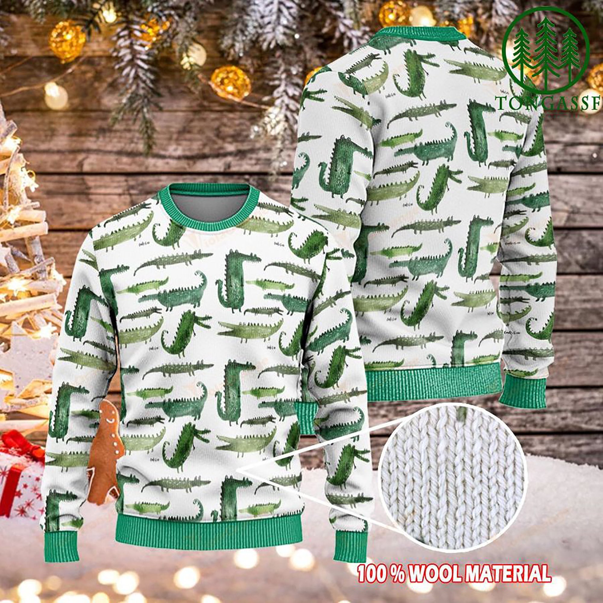 Cute Alligators Christmas Ugly Christmas Sweater